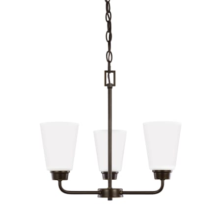 Generation Lighting Kerrville 3 Light 18" Wide Chandelier Bronze