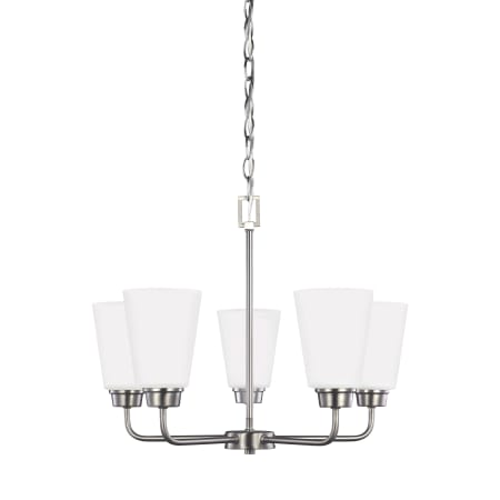 Generation Lighting Kerrville 5 Light 20" Wide Chandelier Brushed Nickel