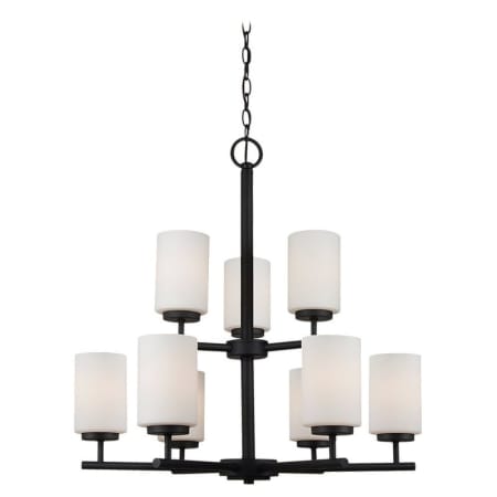 Generation Lighting Oslo 9 Light 26" Wide Chandelier Blacksmith