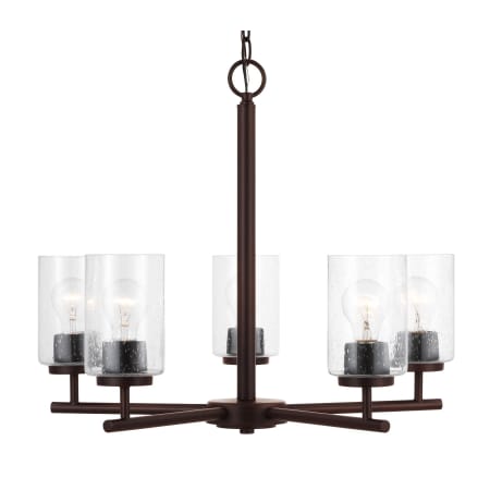Generation Lighting Oslo 5 Light 24" Wide Pillar Candle Chandelier Bronze