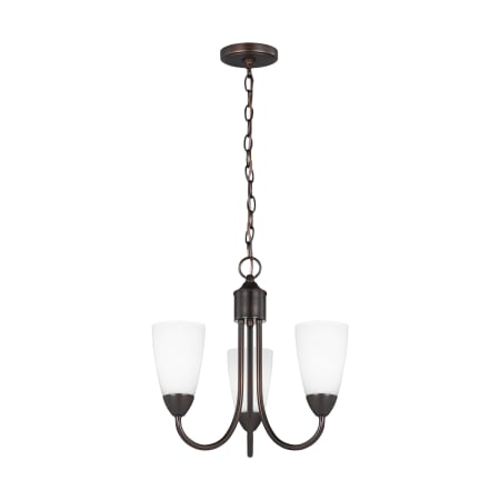 Generation Lighting Seville 3 Light 17" Wide Chandelier Bronze