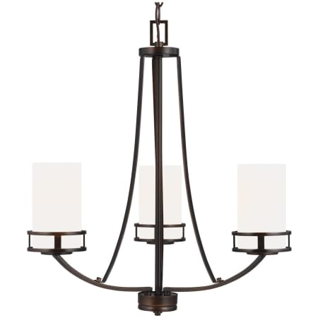 Generation Lighting Robie 3 Light 21" Wide Pillar Candle Chandelier Bronze
