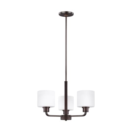 Generation Lighting Canfield 3 Light 20" Wide Outdoor Chandelier Bronze