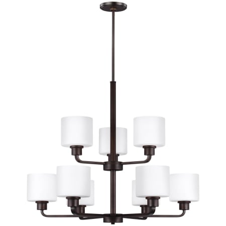 Generation Lighting Canfield 9 Light 31" Wide LED Chandelier Bronze