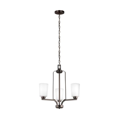 Generation Lighting Franport 3 Light 20" Wide Chandelier Bronze