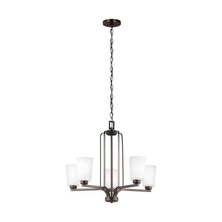 Generation Lighting Franport 5 Light 26" Wide Chandelier Bronze
