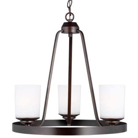 Generation Lighting Kemal 3 Light 19" Wide Chandelier Bronze