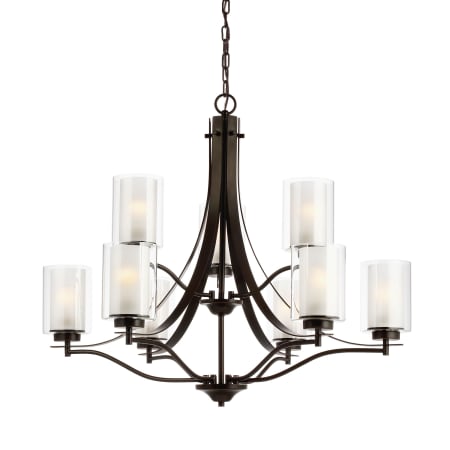Generation Lighting Elmwood Park 9 Light 32" Wide Chandelier Bronze