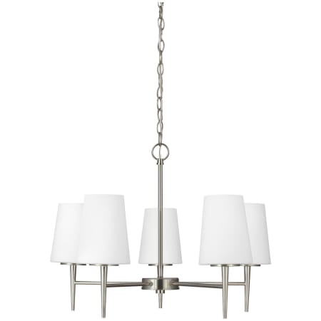 Generation Lighting Driscoll 5 Light 25" Wide LED Chandelier Brushed Nickel