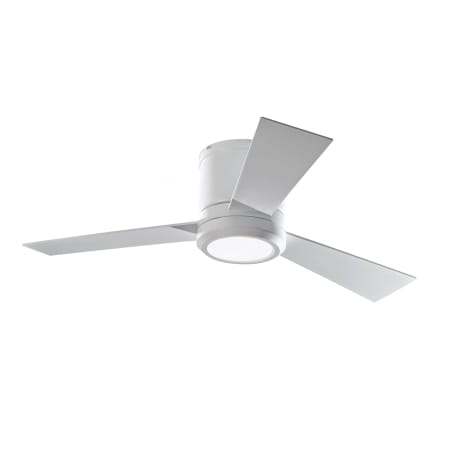 Generation Lighting 3 Bladed 42" Indoor Ceiling Fan - LED Light Kit, Blades and Remote Included Rubberized White