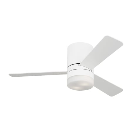 Generation Lighting Era 44 Hugger LED 42" 3 Blade Indoor Ceiling Fan Matte White
