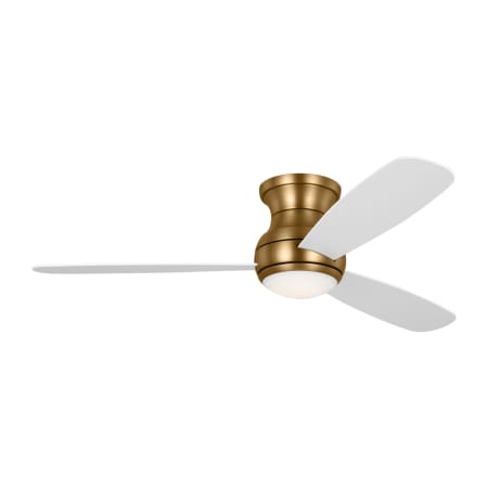 Generation Lighting Orbis 52 Hugger LED 52" 3 Blade Indoor Ceiling Fan Satin Brass