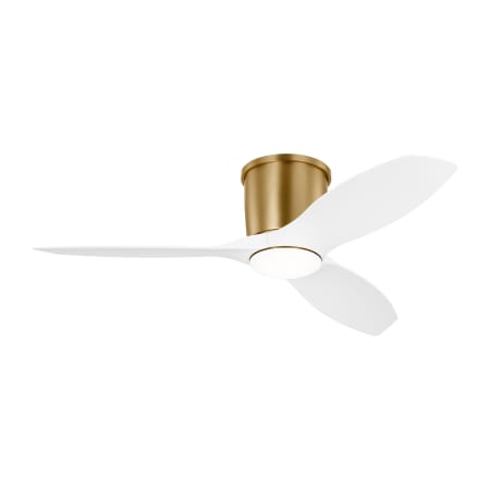 Generation Lighting Titus 44 Hugger LED 44" 3 Blade Indoor Ceiling Fan Satin Brass