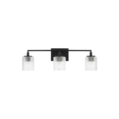 Generation Lighting Beaumont 3 Light 23" Wide Bathroom Vanity Light Midnight Black