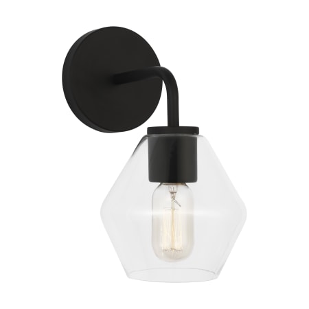 Generation Lighting Jett 11" Tall Bathroom Sconce Midnight Black