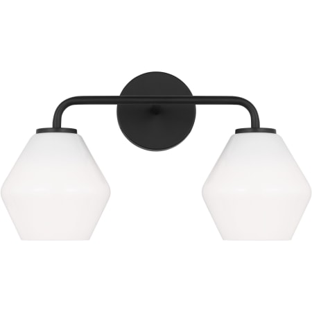 Generation Lighting Jett 2 Light 17" Wide Vanity Light Midnight Black