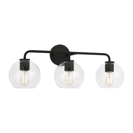 Generation Lighting Orley 3 Light 27" Wide Bathroom Vanity Light Midnight Black