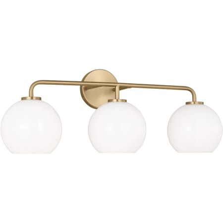 Generation Lighting Orley 3 Light 27" Wide Vanity Light Satin Brass