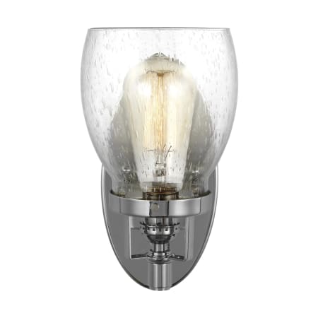 Generation Lighting Belton 10" Tall Bathroom Sconce Chrome