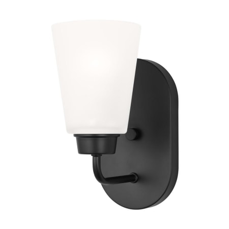 Generation Lighting Kerrville 10" Tall LED Bathroom Sconce Midnight Black