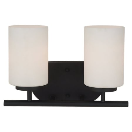 Generation Lighting Oslo 2 Light 13" Wide Bathroom Vanity Light Midnight Black