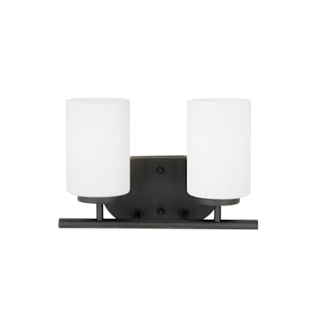 Generation Lighting Oslo 2 Light 13" Wide LED Vanity Light Blacksmith