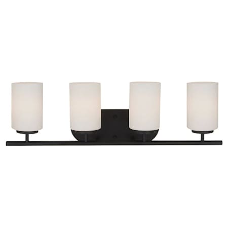 Generation Lighting Oslo 4 Light 28" Wide Bathroom Vanity Light Blacksmith