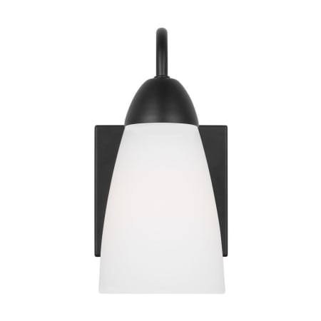 Generation Lighting Seville 9" Tall Bathroom Sconce Midnight Black