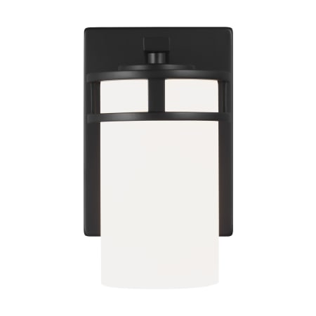 Generation Lighting Robie 8" Tall Bathroom Sconce Midnight Black