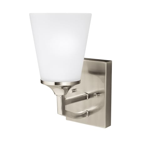 Generation Lighting Hanford 10" Tall Bathroom Sconce Brushed Nickel