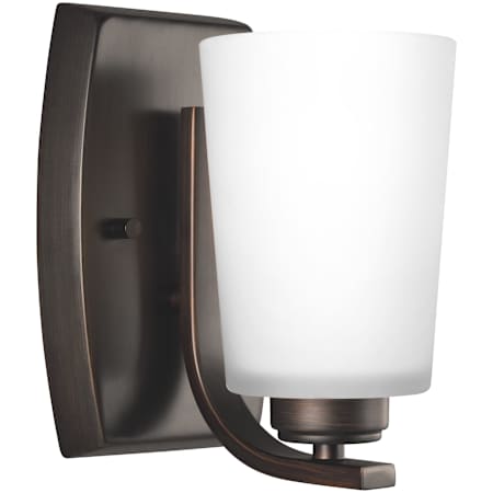 Generation Lighting Franport 8" Tall LED Bathroom Sconce Bronze