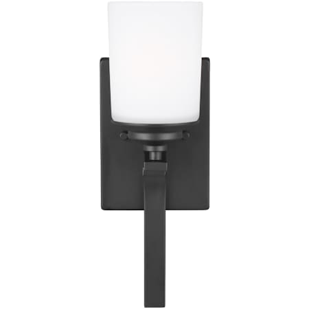 Generation Lighting Kemal 15" Tall LED Bathroom Sconce Midnight Black