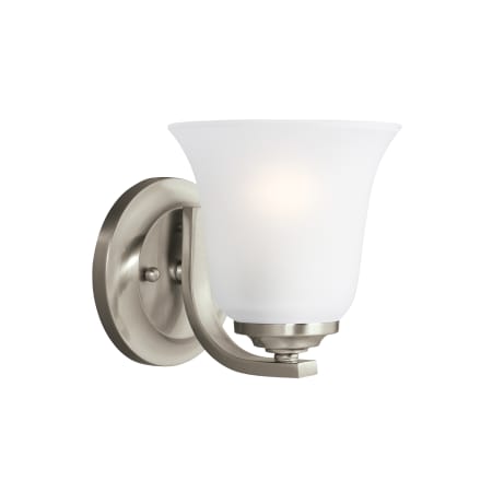 Generation Lighting Emmons 6" Tall Bathroom Sconce Brushed Nickel