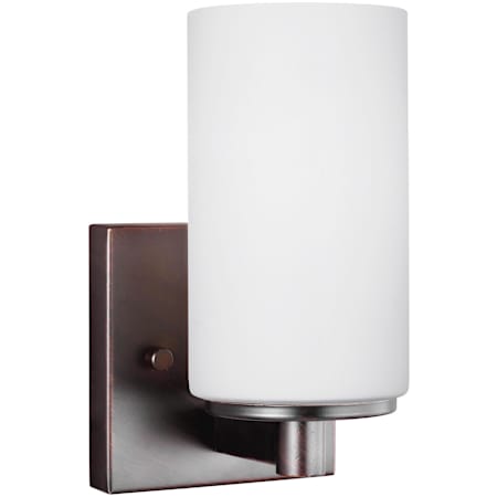 Generation Lighting Hettinger 8" Tall LED Bathroom Sconce Bronze