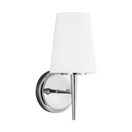 Generation Lighting Driscoll 12" Tall Bathroom Sconce Chrome