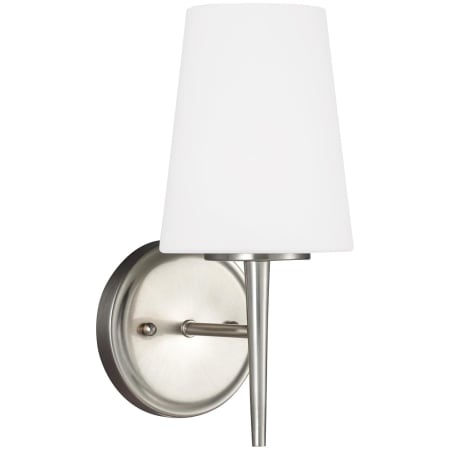 Generation Lighting Driscoll 12" Tall LED Bathroom Sconce Brushed Nickel