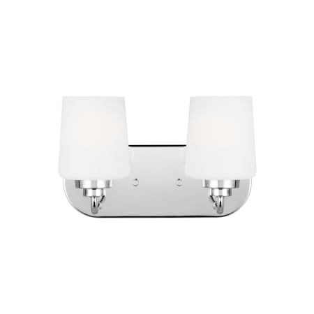 Generation Lighting Windom 2 Light 12" Wide Bathroom Vanity Light Chrome