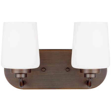 Generation Lighting Windom 2 Light 12" Wide LED Vanity Light Bronze