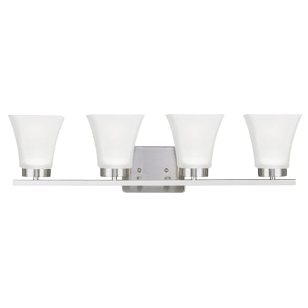 Generation Lighting Bayfield 4 Light 28" Wide Bathroom Vanity Light Brushed Nickel