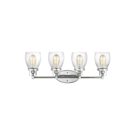 Generation Lighting Belton 4 Light 29" Wide Bathroom Vanity Light Chrome
