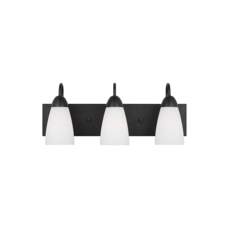 Generation Lighting Seville 3 Light 21" Wide Vanity Light Midnight Black