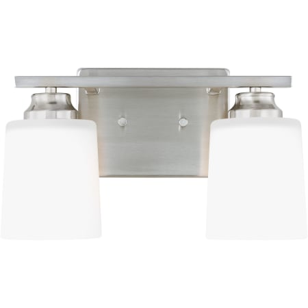 Generation Lighting Vinton 2 Light 14" Wide Vanity Light Brushed Nickel