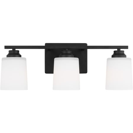 Generation Lighting Vinton 3 Light 21" Wide Vanity Light Midnight Black