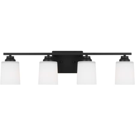Generation Lighting Vinton 4 Light 29" Wide LED Vanity Light Midnight Black