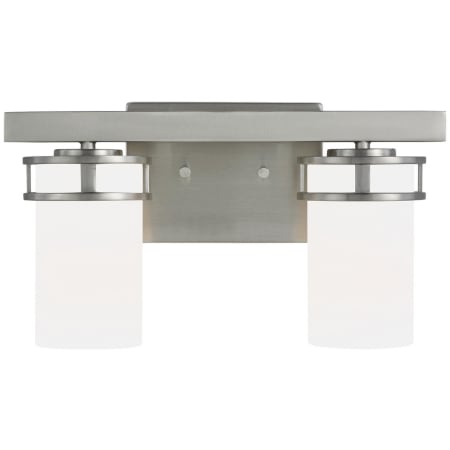 Generation Lighting Robie 2 Light 15" Wide LED Vanity Light Brushed Nickel