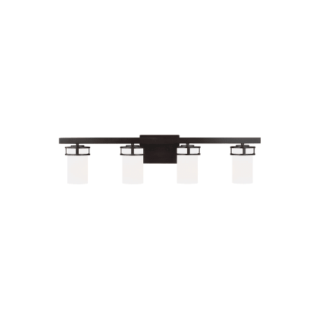 Generation Lighting Robie 4 Light 34" Wide Bathroom Vanity Light Bronze