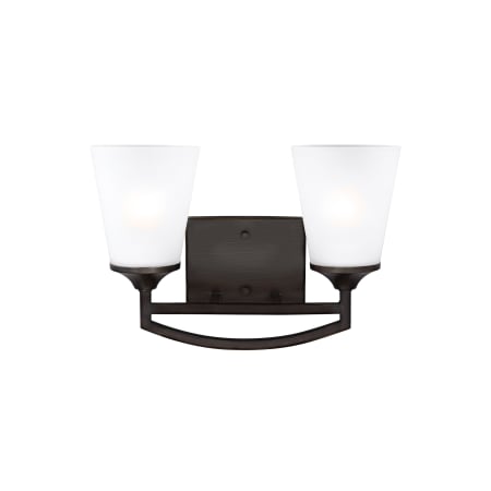 Generation Lighting Hanford 2 Light 15" Wide Bathroom Vanity Light Bronze