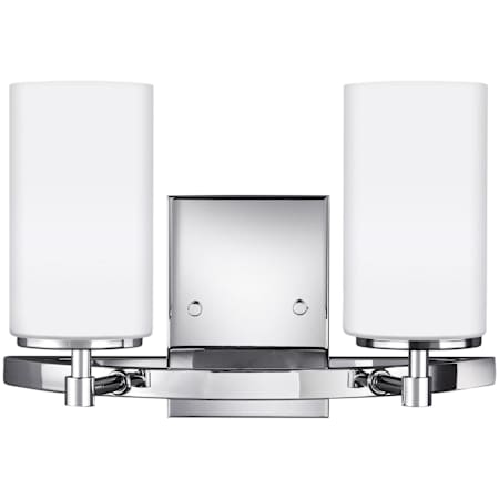 Generation Lighting Alturas 2 Light 14" Wide LED Vanity Light Chrome