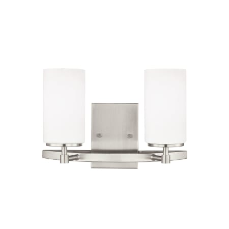 Generation Lighting Alturas 2 Light 14" Wide LED Vanity Light Brushed Nickel