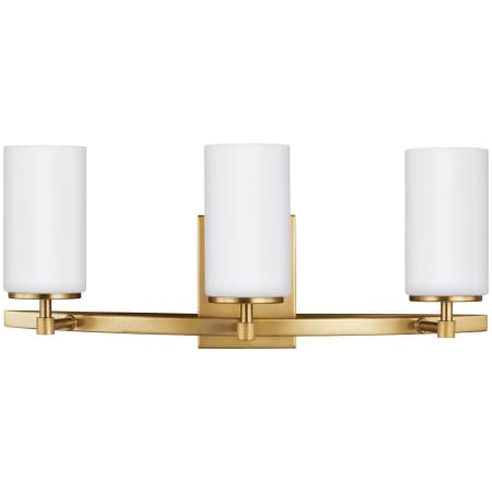 Generation Lighting Alturas 3 Light 22" Wide LED Vanity Light Satin Brass